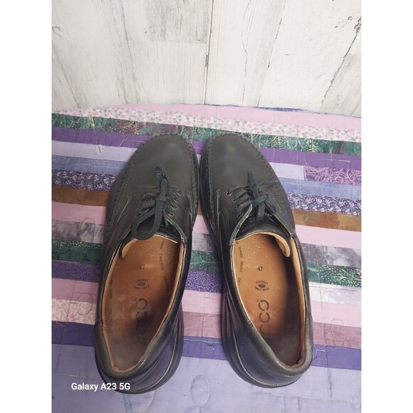 Ecco Moc Toe Brown Leather Shoes Comfortable, Men's 47 (13-13.5) - Picture 7 of 9